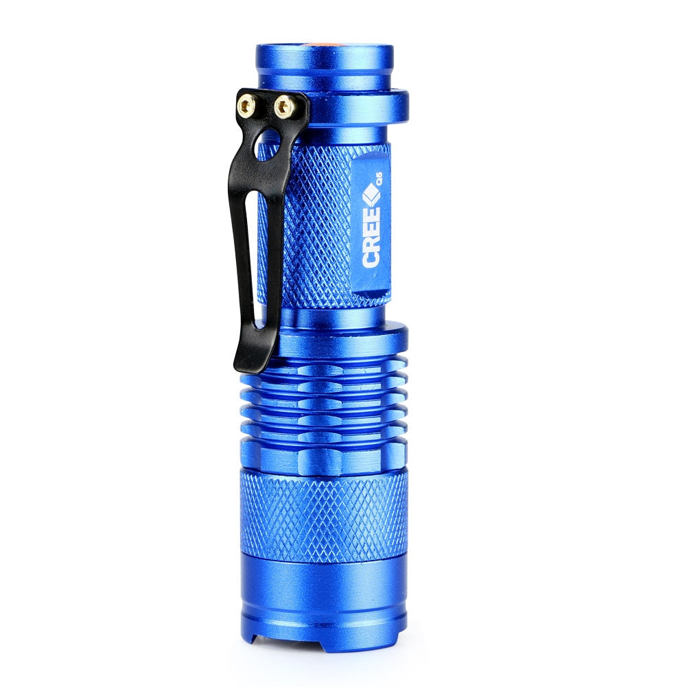 5 Colors Mini LED Flashlight CREE Q5 2000lm Waterproof LED Laterna 1 Modes Zoomable PortableTorch penlight AA 14500