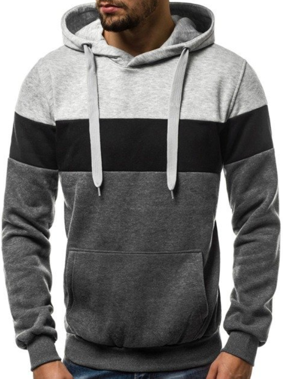 Patchwork hoodie sweatshirt