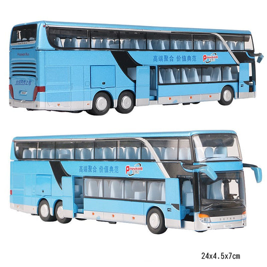Toy Alloy Double Decker Bus Commercial Vehicle Bus
