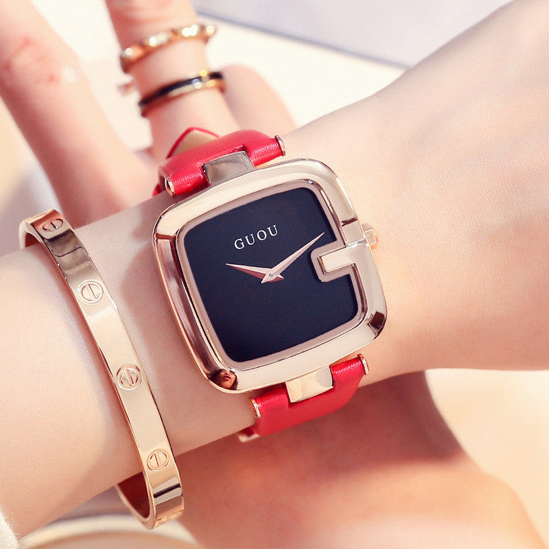 Square bracelet watch for women
