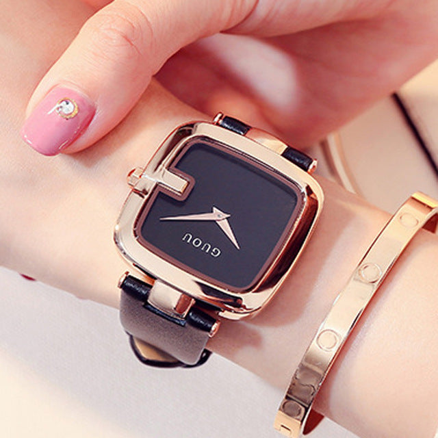 Square bracelet watch for women