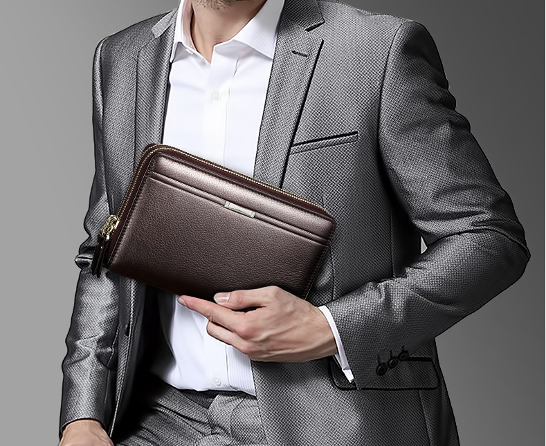 Multi-card men's clutch bag
