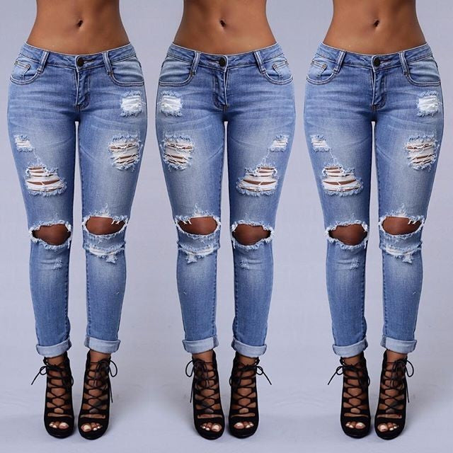 Skinny Ripped Jeans for women