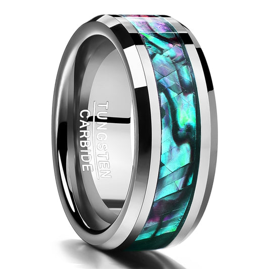 Tungsten Gold Ring With Black Veneer Plating Ring For Men & Women