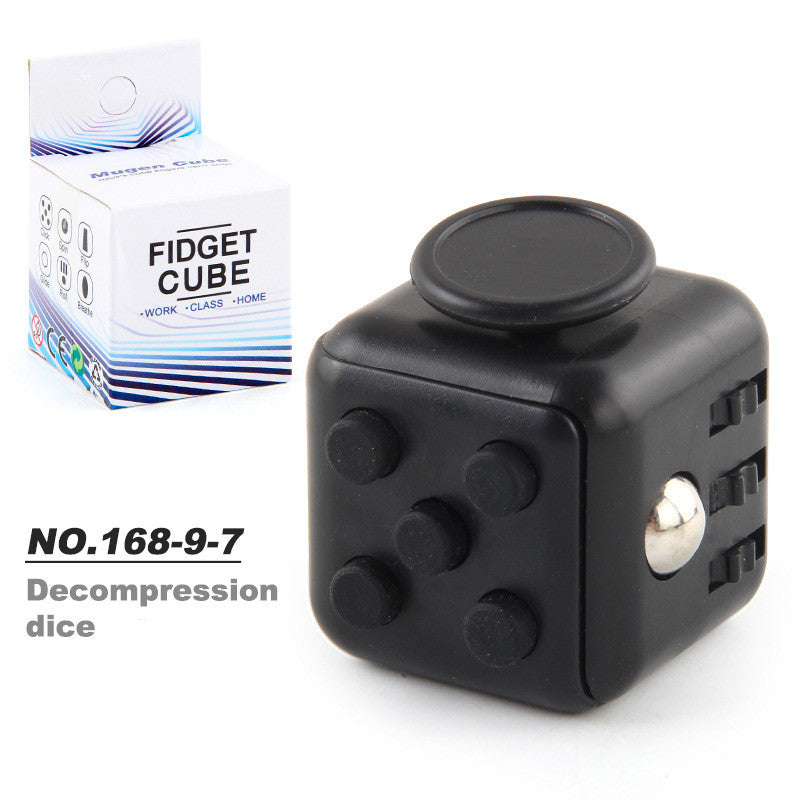 Toy Decompression Cube Vent Decompression Dice Press 6-sided Finger Cube