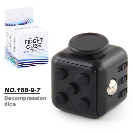 Toy Decompression Cube Vent Decompression Dice Press 6-sided Finger Cube