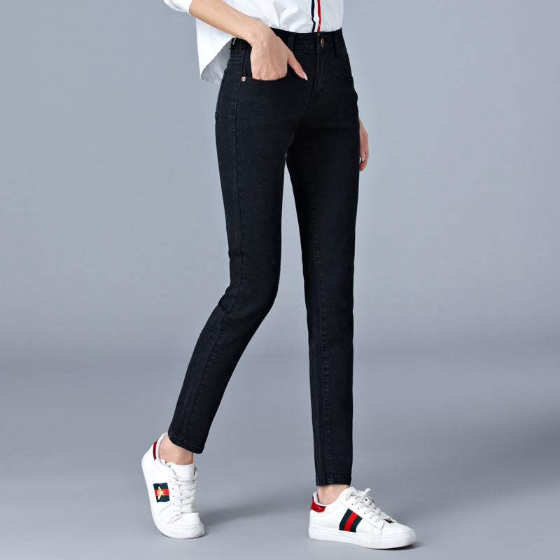 Skinny Pencil Feet Tight Straight Trousers