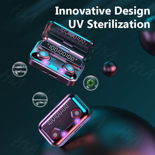 Bluetooth Wireless Headphones with Mics Sport Waterproof TWS Bluetooth Earphones Touch Control