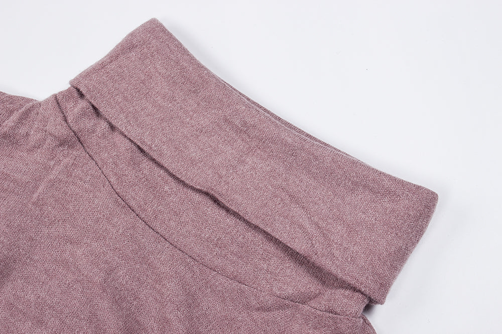 Women's Turtleneck Knitting Sheath Dress