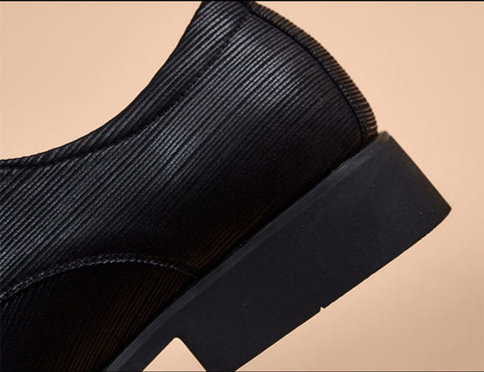 Business Formal Wear Small Leather Shoes Increase Leisure British Pointed Toe