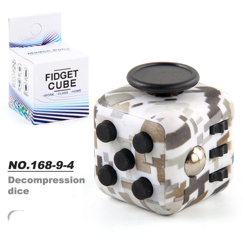 Toy Decompression Cube Vent Decompression Dice Press 6-sided Finger Cube