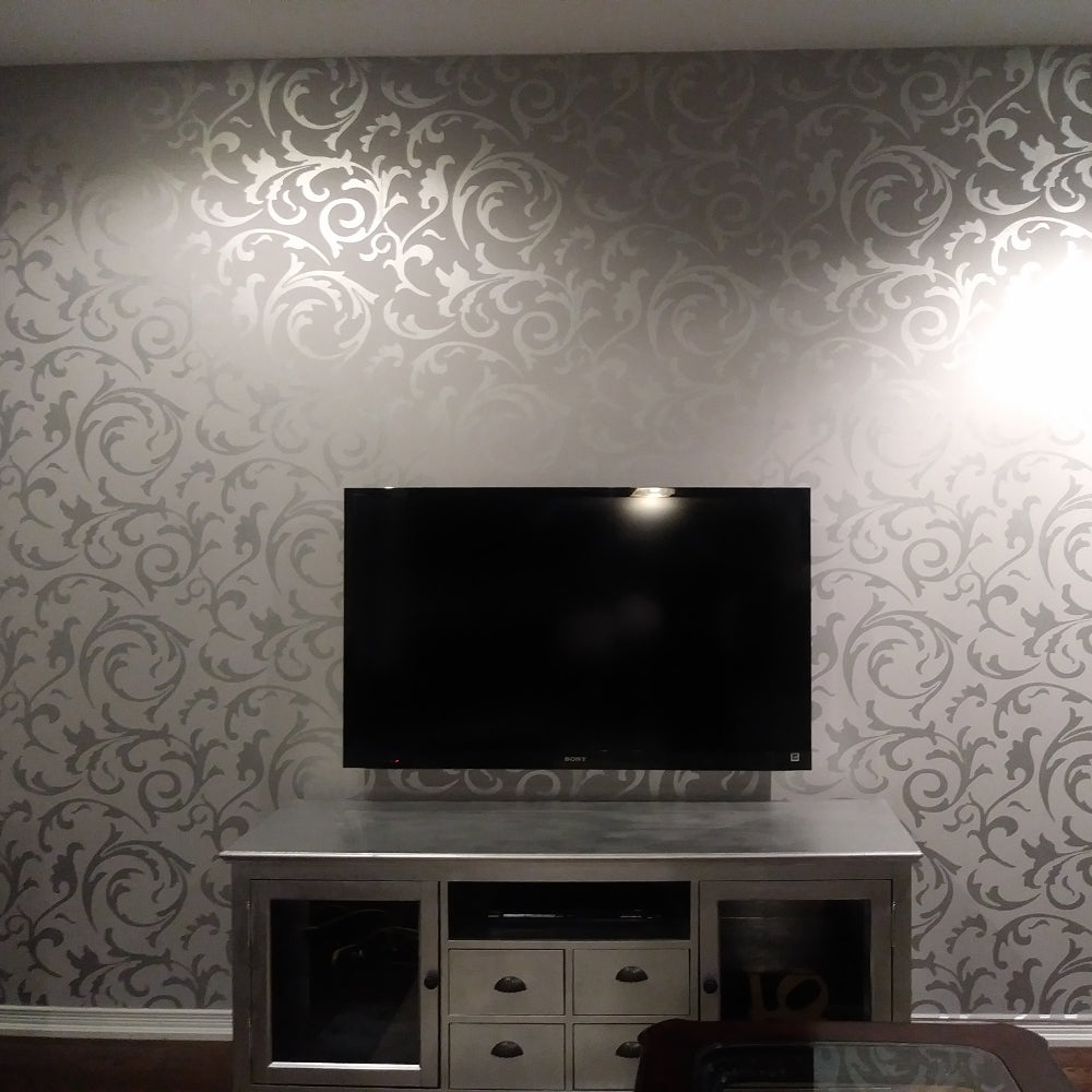 3D embossed non-woven wallpaper