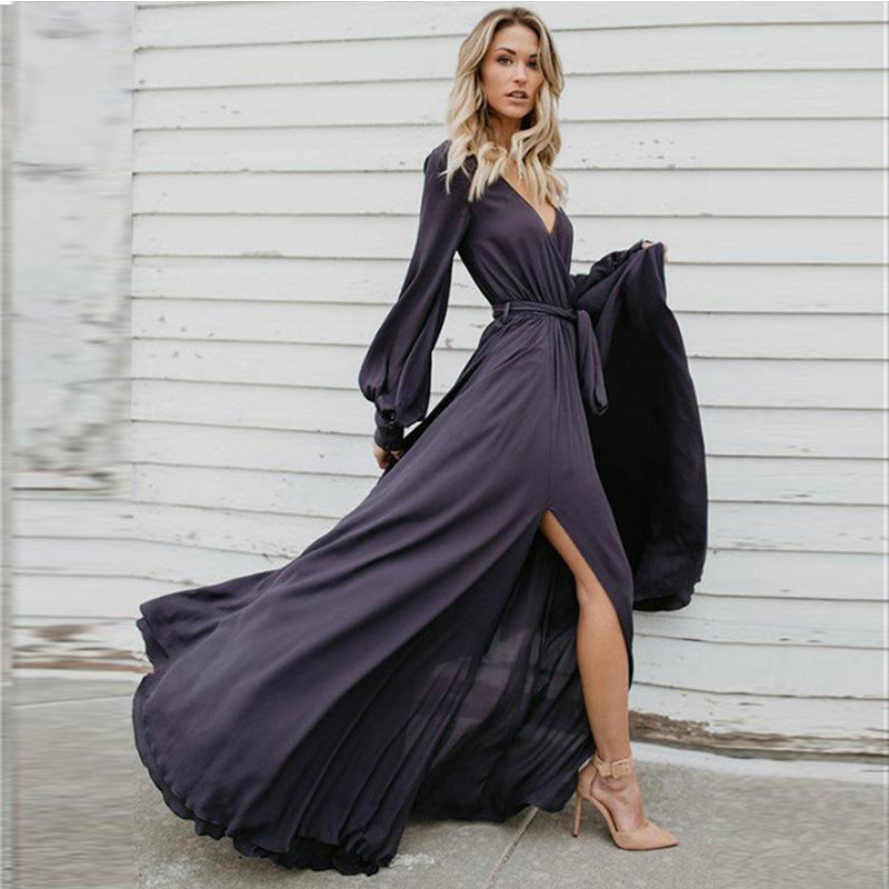 Long skirt with sleeves