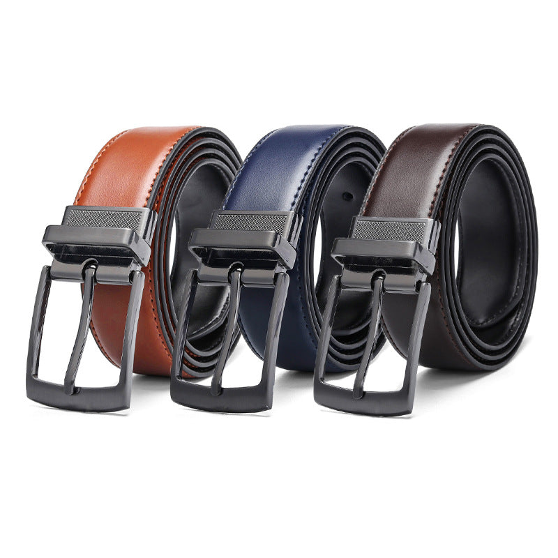 Rotating pin buckle belt