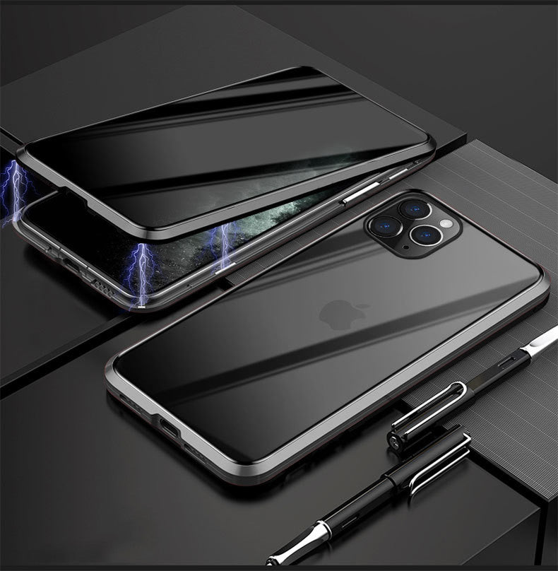Suitable For 12 Series Anti-peeping Metal Frame Magneto Mobile Phone Case