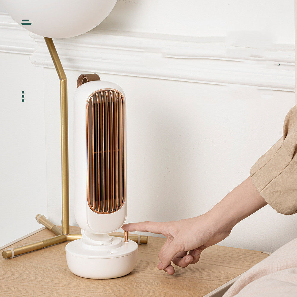 Mini portable leafless fan