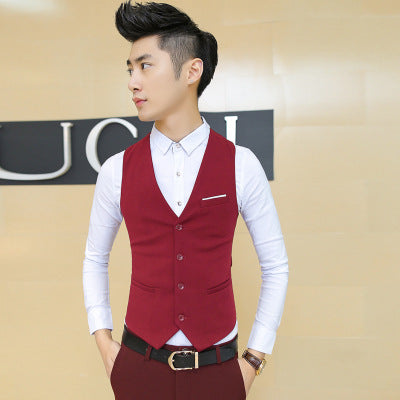 Slim overalls suit vest