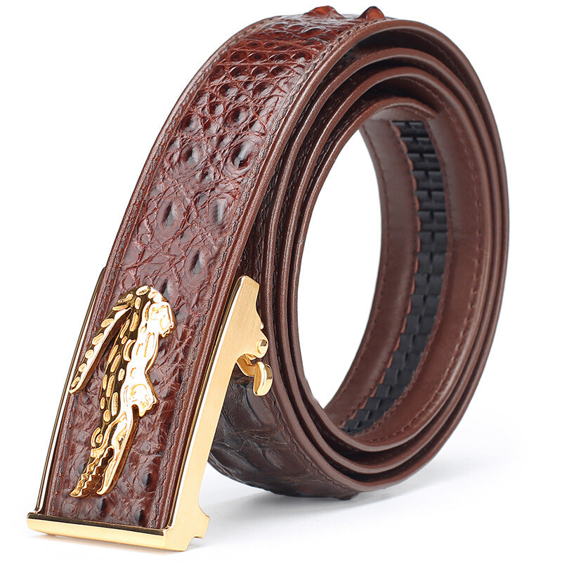 Men's Leather Bone Body Casual  Men's Belt