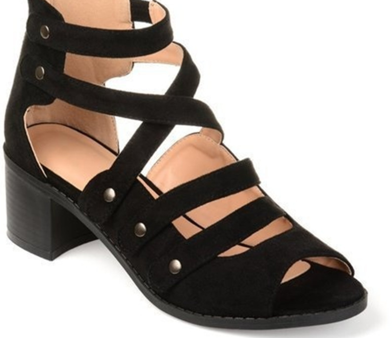 Oversized stud sandals