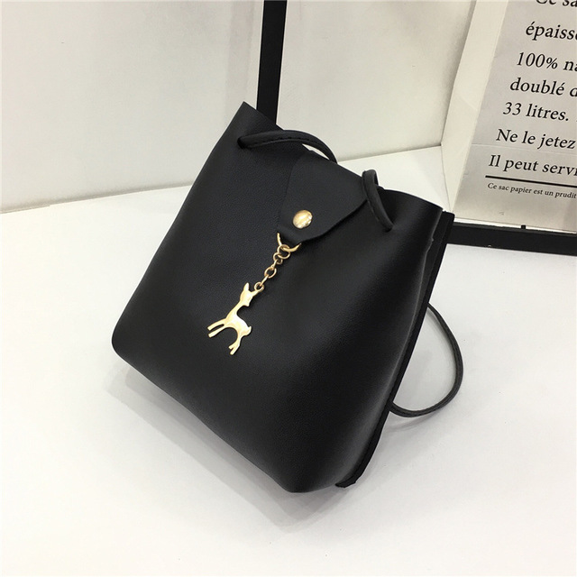 Summer new style pu female bag bucket
