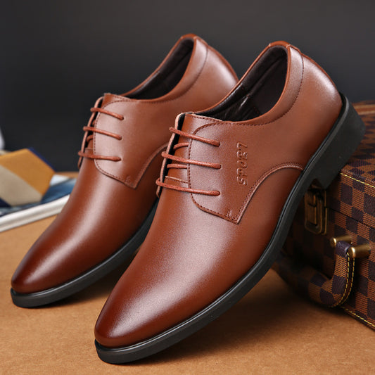 Classic casual British men's formal business leather shoes wedding shoes
