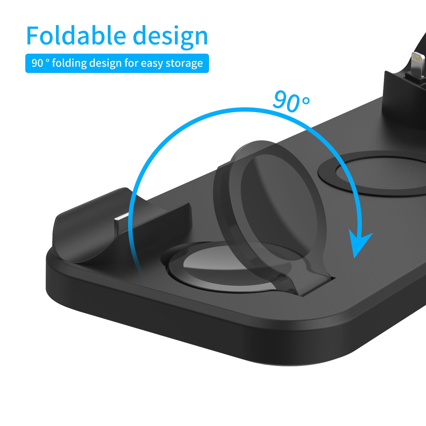 Multi functional Wireless Charger Doc for smart watch and mobile phones