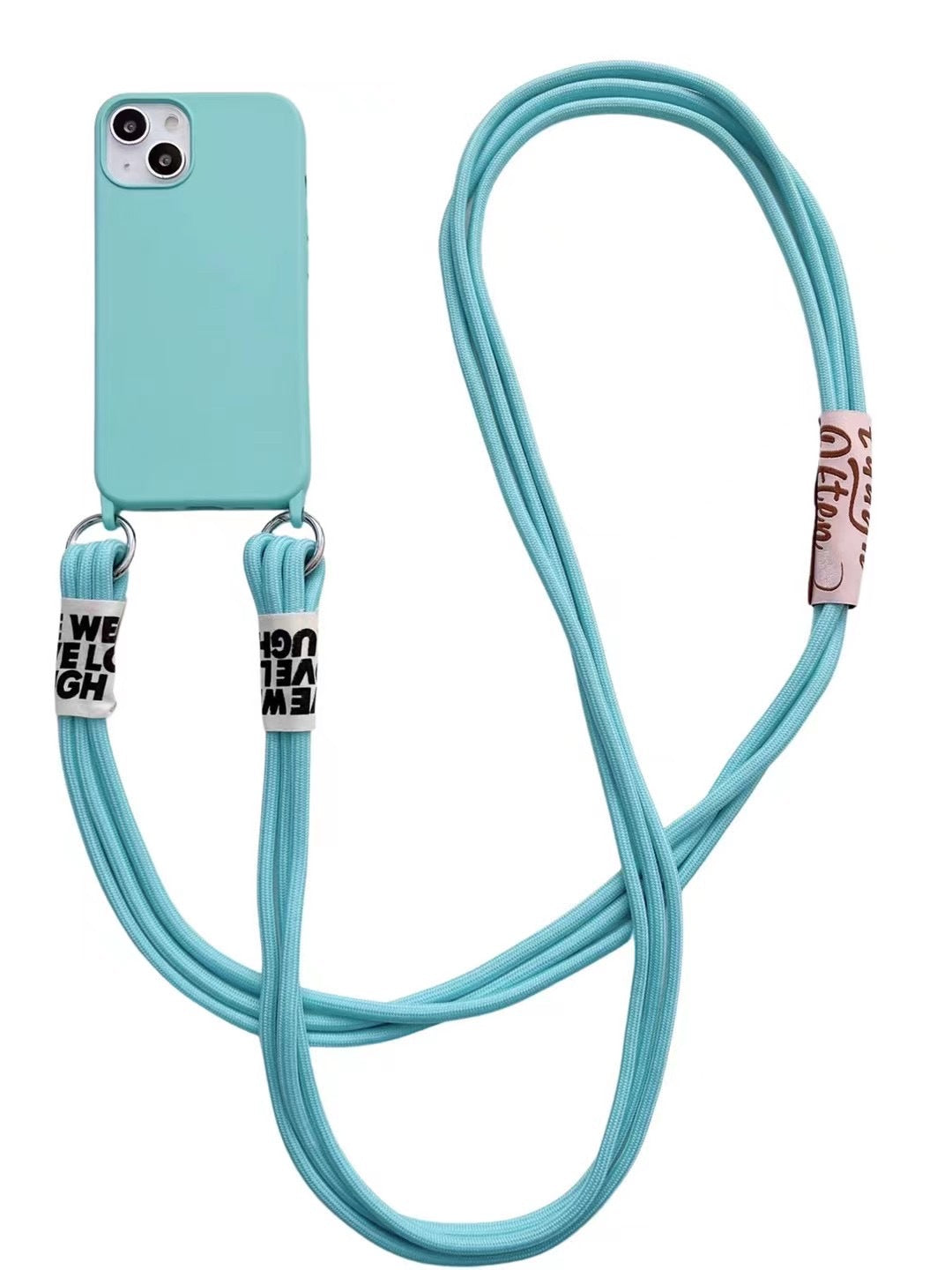 Diagonal Lanyard Soft Strap Hanging Neck Silicone Phone Case