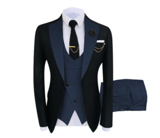 Men's Three-Piece Business Casual Suit