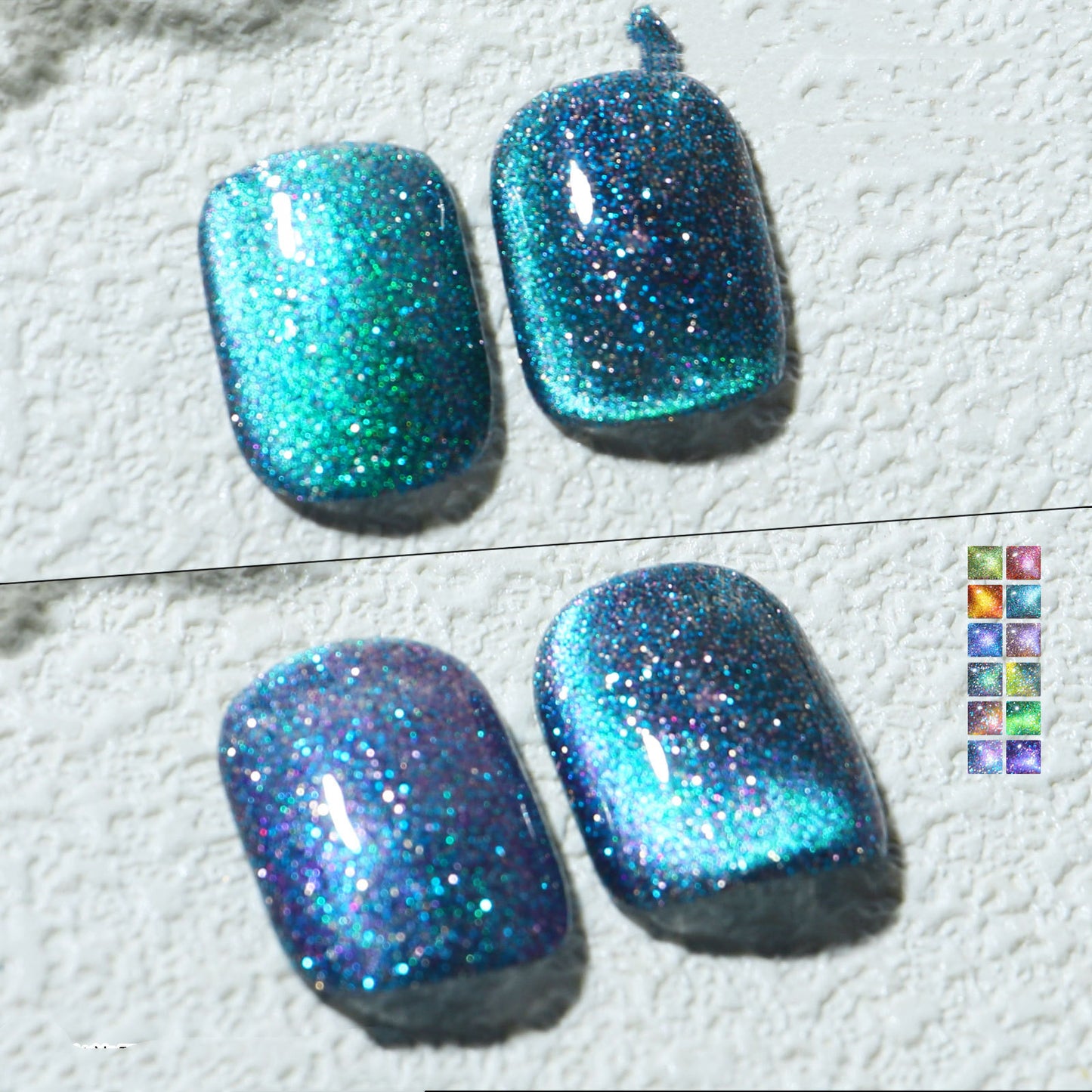 Aurora Mystical Galaxy Cat-Eye Shiny Nail Gel Polish
