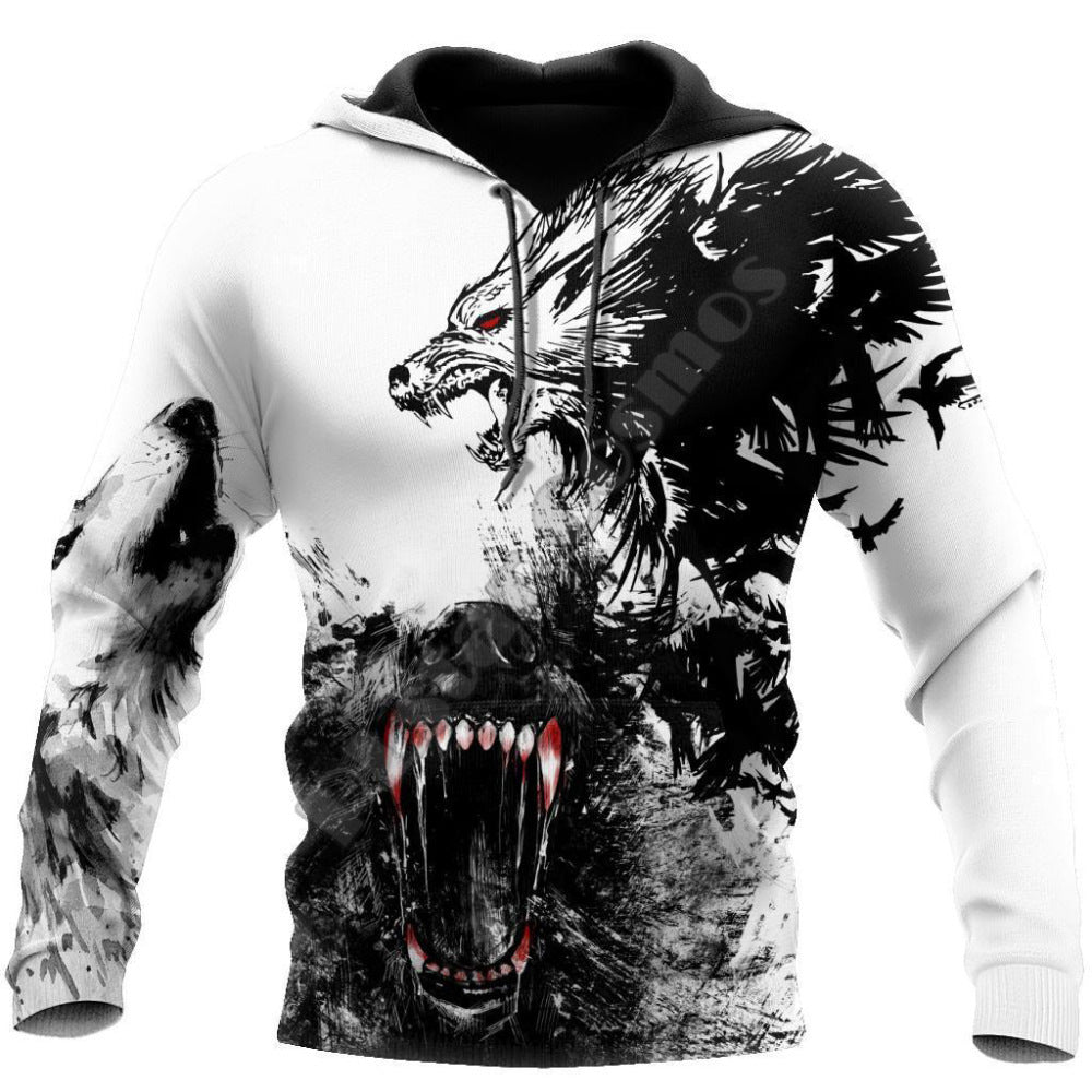 Printed Hoodie Fashion Casual Men's Sweatshirt