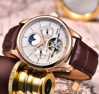 Men's automatic mechanical watch men's watch leather belt waterproof multi-function sports watch tourbillon watch