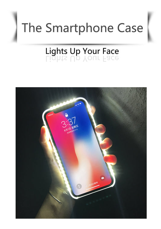 Compatible with Apple, Compatible with Apple , Selfie  Filling Light Phone Case For Iphone