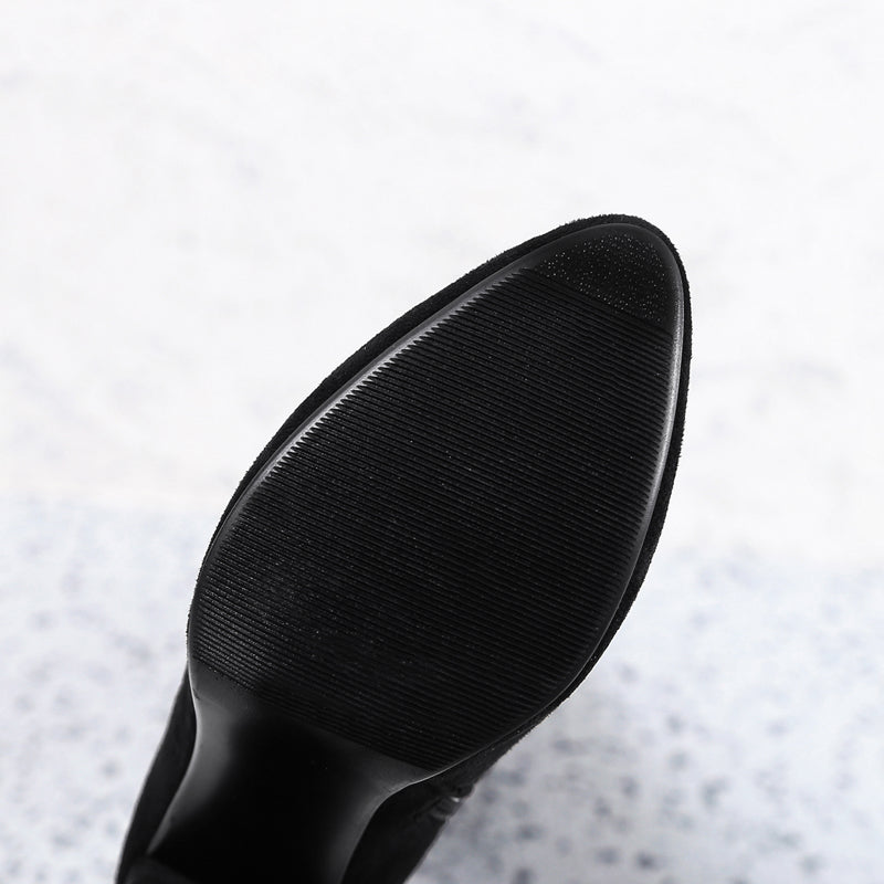 Frosted leg stretch boots for women