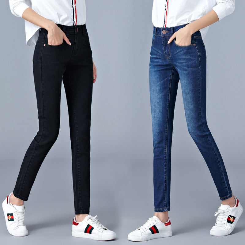 Skinny Pencil Feet Tight Straight Trousers