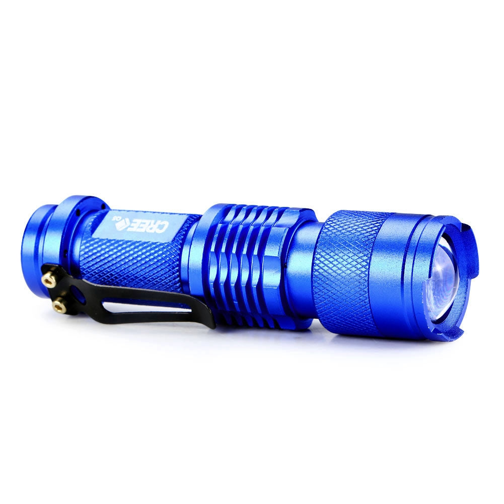 5 Colors Mini LED Flashlight CREE Q5 2000lm Waterproof LED Laterna 1 Modes Zoomable PortableTorch penlight AA 14500