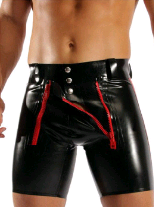 European and American sexy underwear men's patent leather tight shorts men's shorts