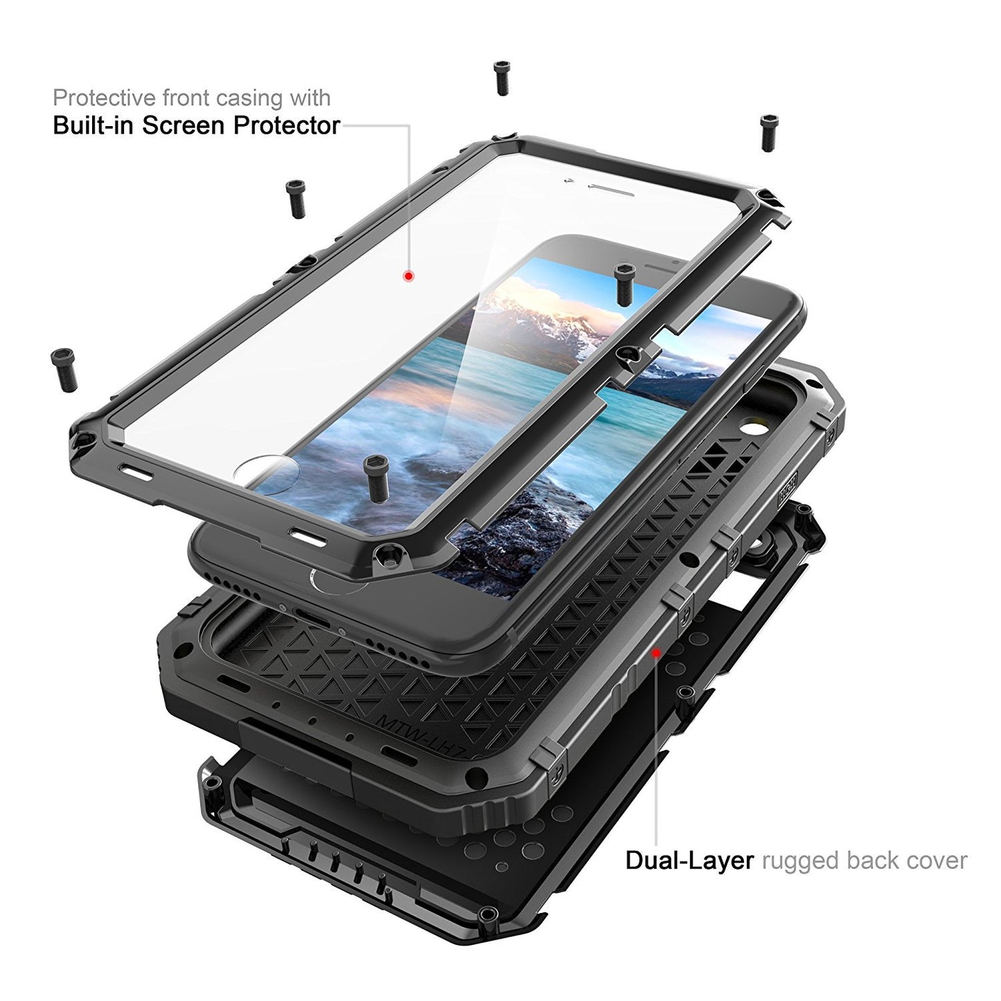 AARMER Mobile Case Cover With Waterproof Mobile Case Diving Protection Cover Anti-fall Waterproof And Dustproof Outdoor Shell