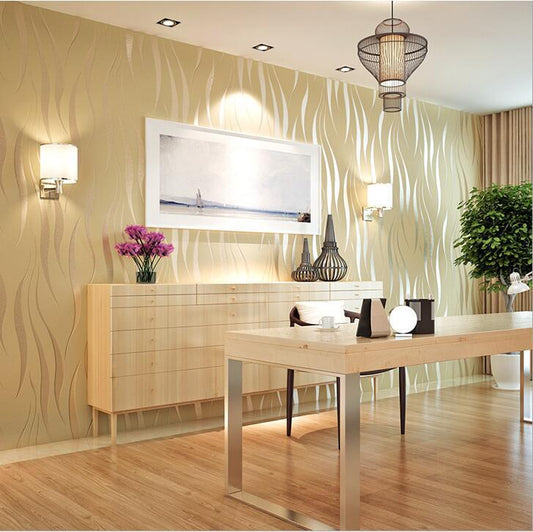 Water ripple non woven wallpaper for home and office