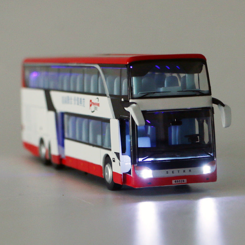 Toy Alloy Double Decker Bus Commercial Vehicle Bus
