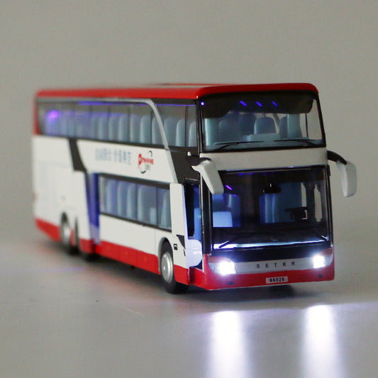 Toy Alloy Double Decker Bus Commercial Vehicle Bus