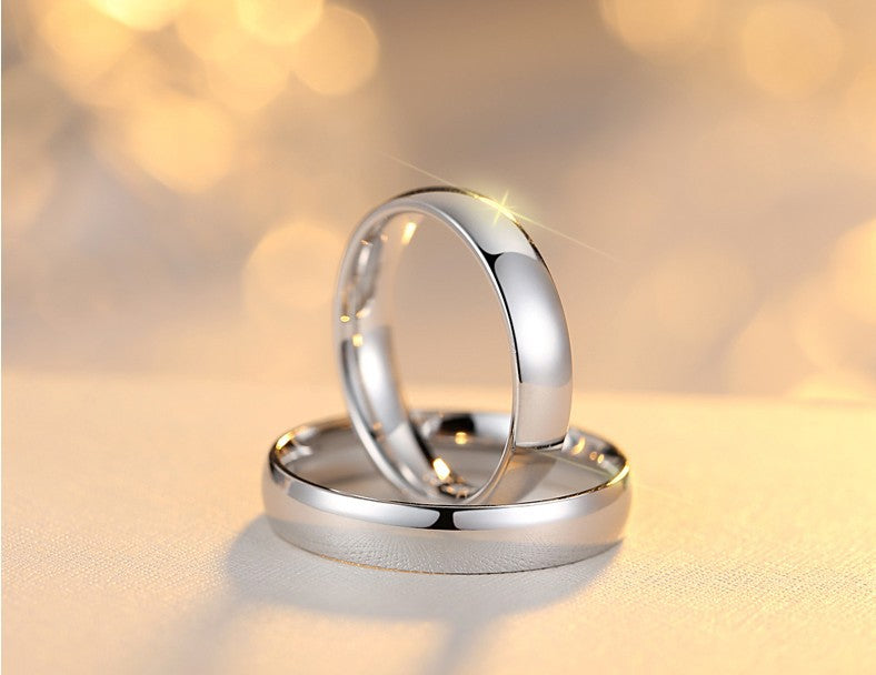 925 Silver Ring Male Index Finger Little Female