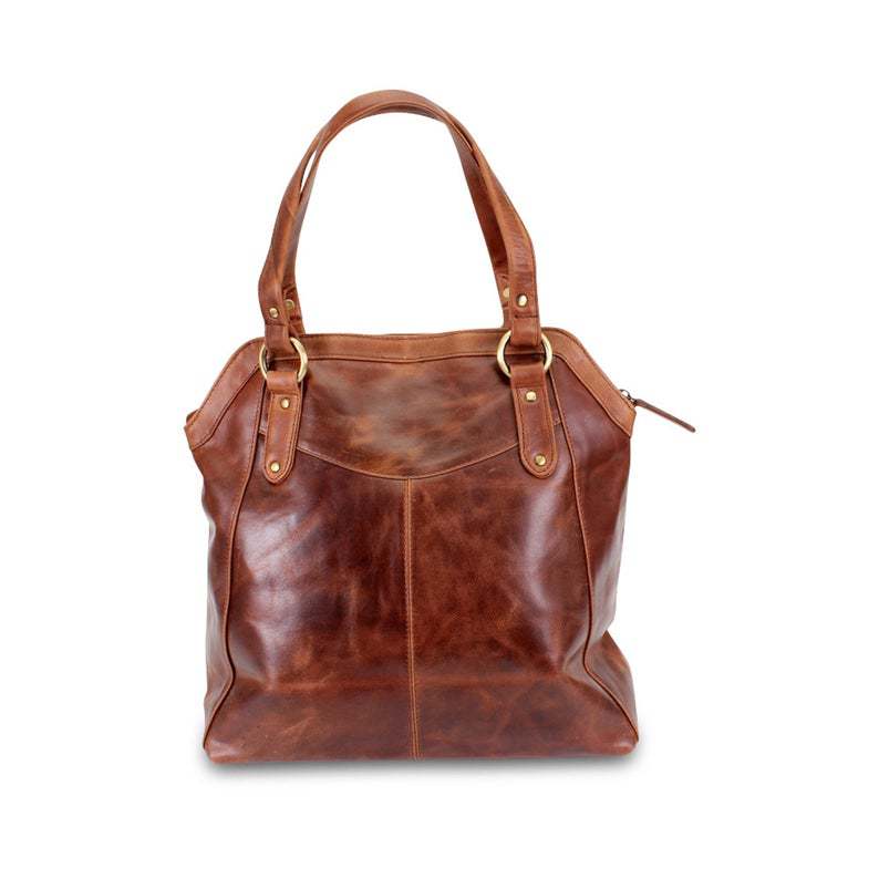 Large Bag Soft Leather Gradient Color Single Shoulder