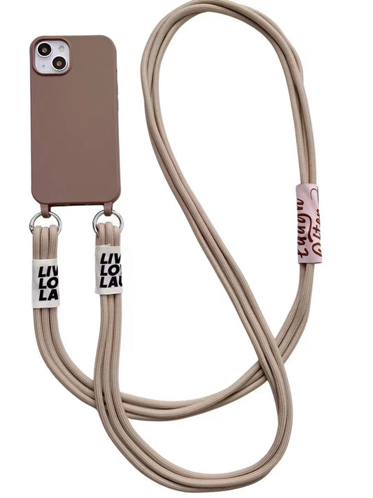 Diagonal Lanyard Soft Strap Hanging Neck Silicone Phone Case
