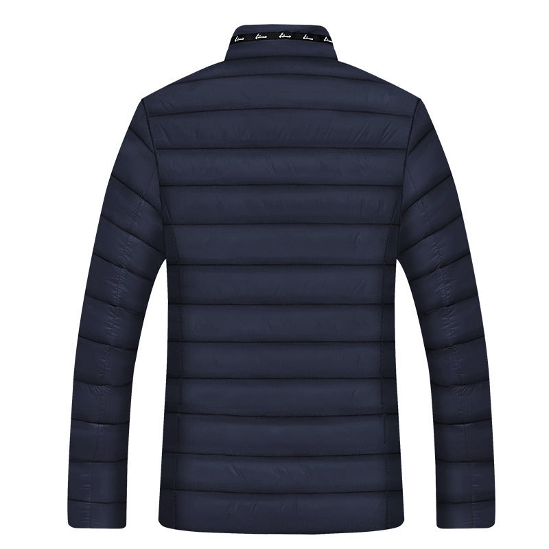 Pure color down padded jacket