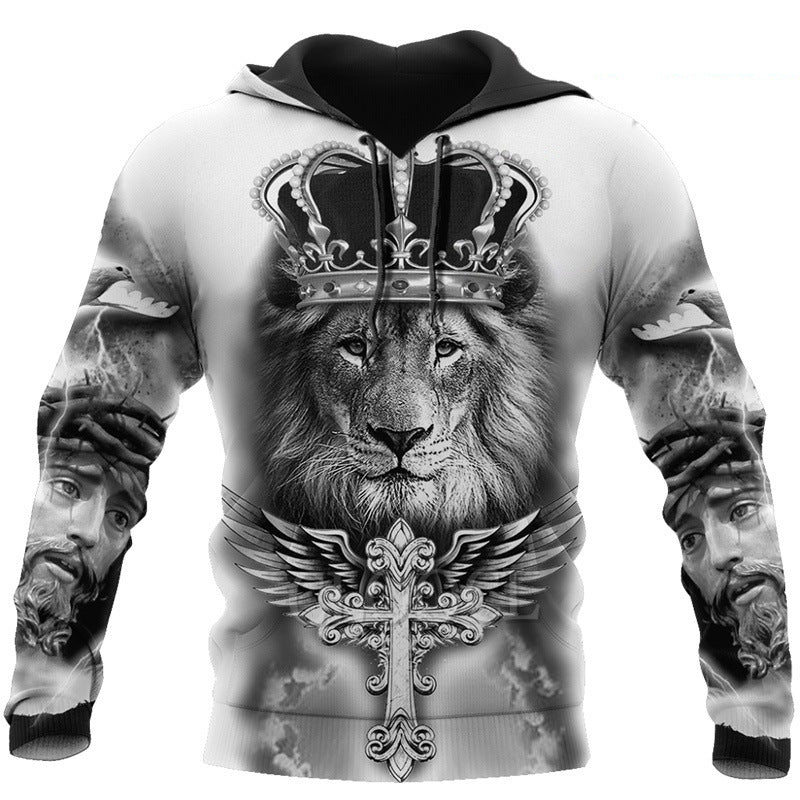 Printed Hoodie Fashion Casual Men's Sweatshirt