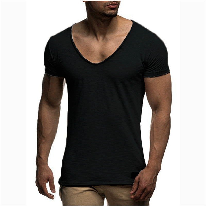Men's summer leisure sports short-sleeved T-shirt