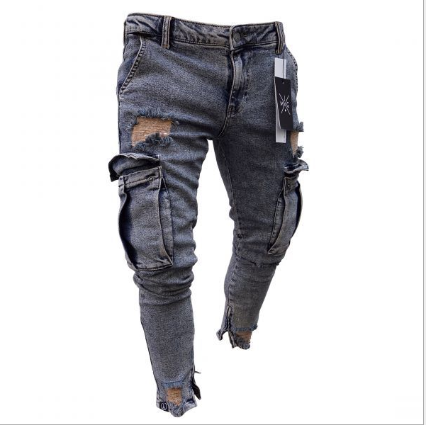 Cargo Denim Jeans For Men's