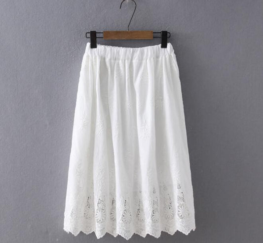 Hollow lace skirt for women