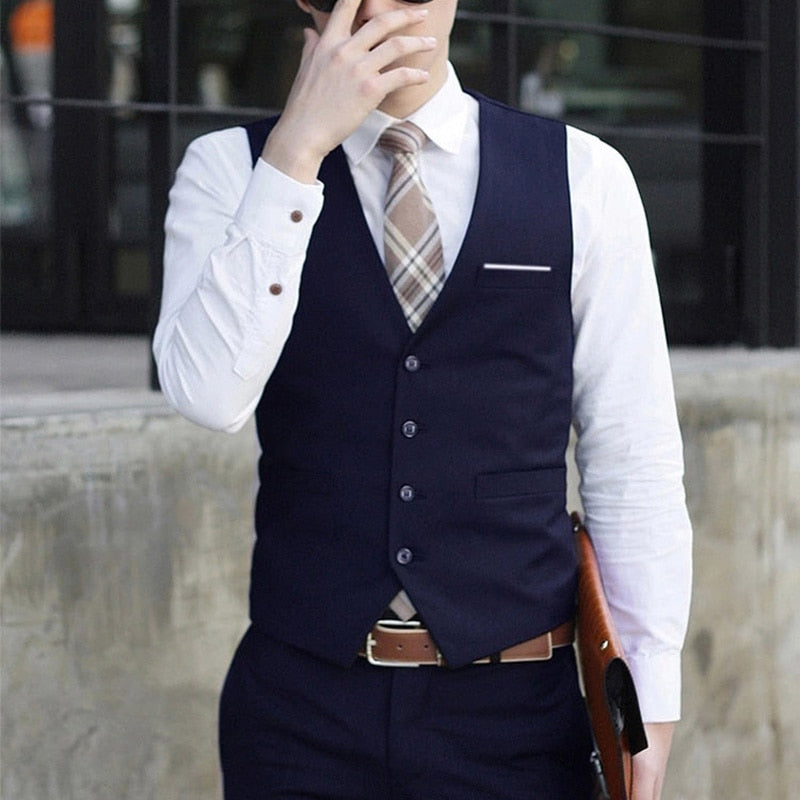 Slim overalls suit vest