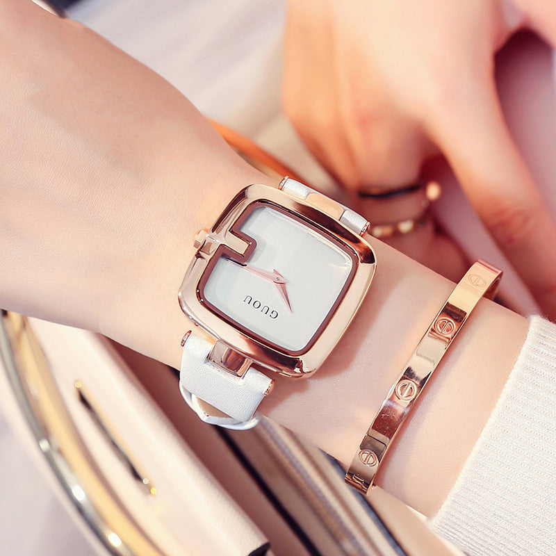 Square bracelet watch for women